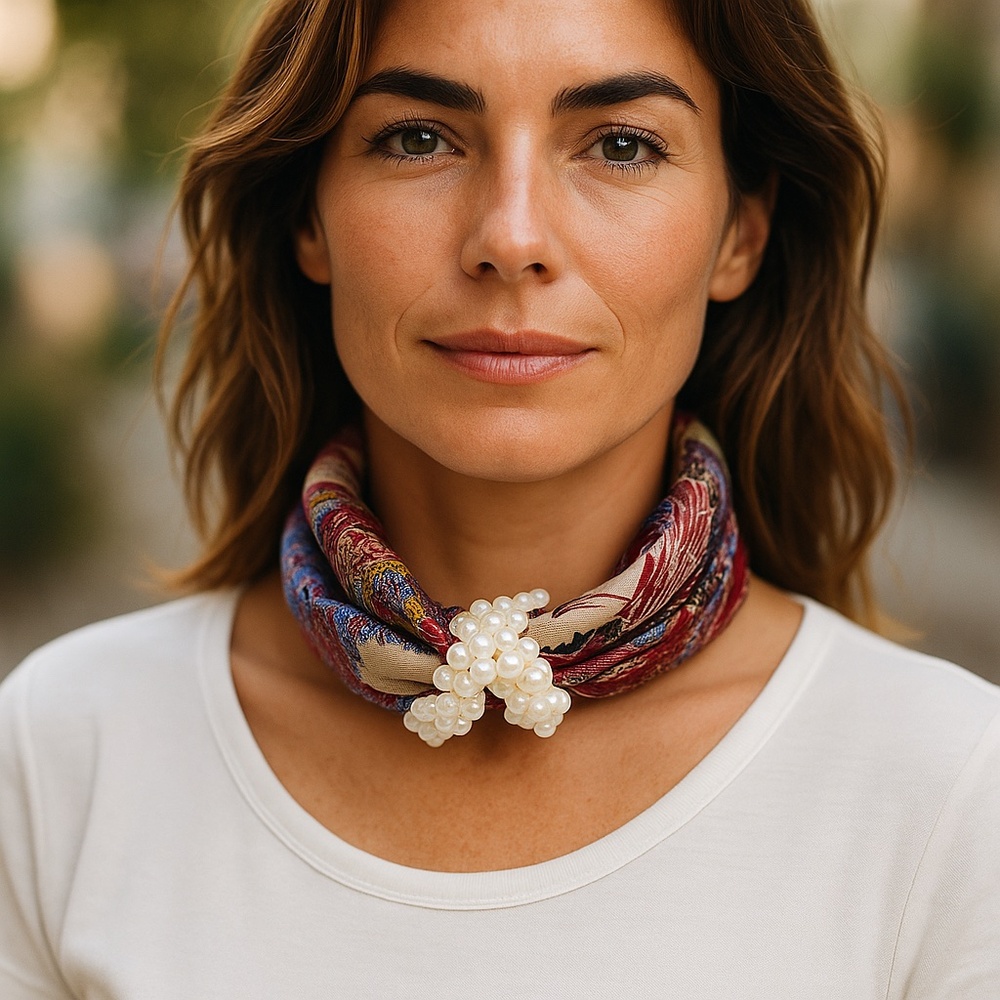 NWT SILKLETTE Paradis! 100% Fine Silk Kerchief Scarf MULTICOLOR